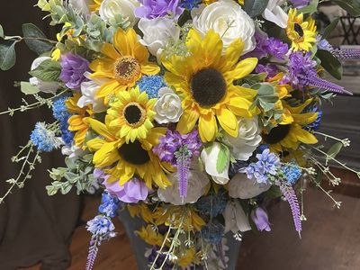 Beautiful flowers all colors. Roses & lilies
