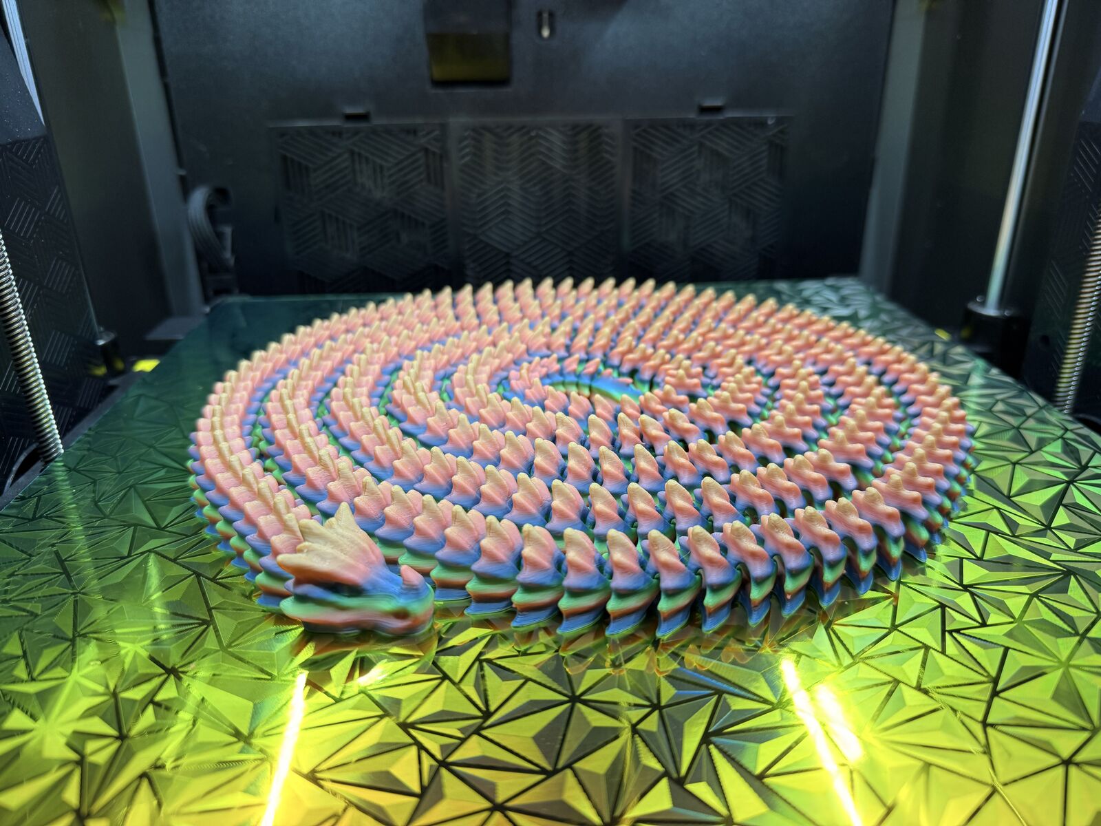 Giant Articulated 3D Printed Dragon ~9 Foot Long!