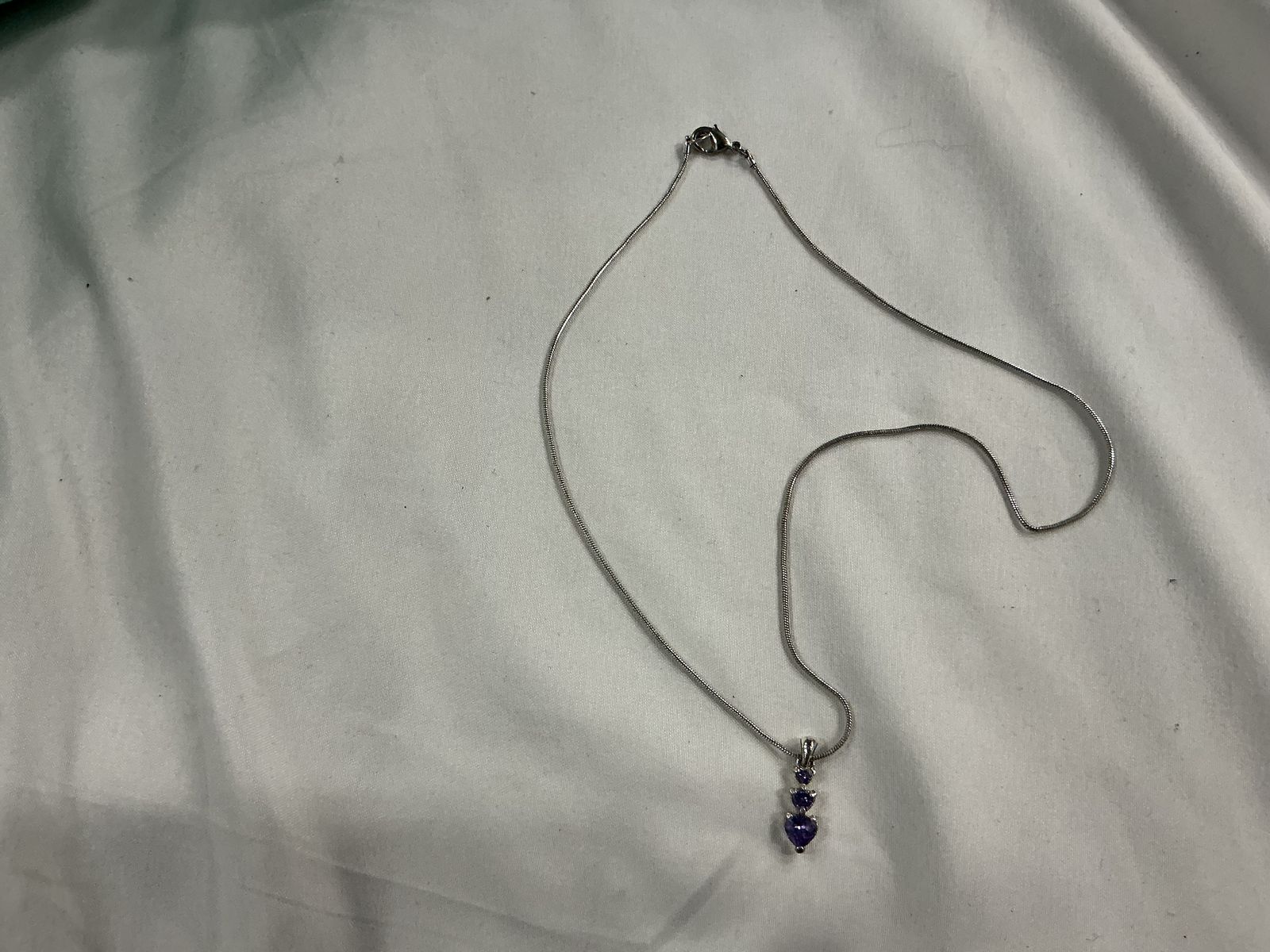 Silver heart bracelet