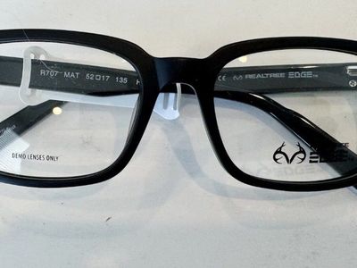 Realtree Edge R707 Matte Black Eyeglasses 52-17-135 Camo Arms Unisex Frames * New *