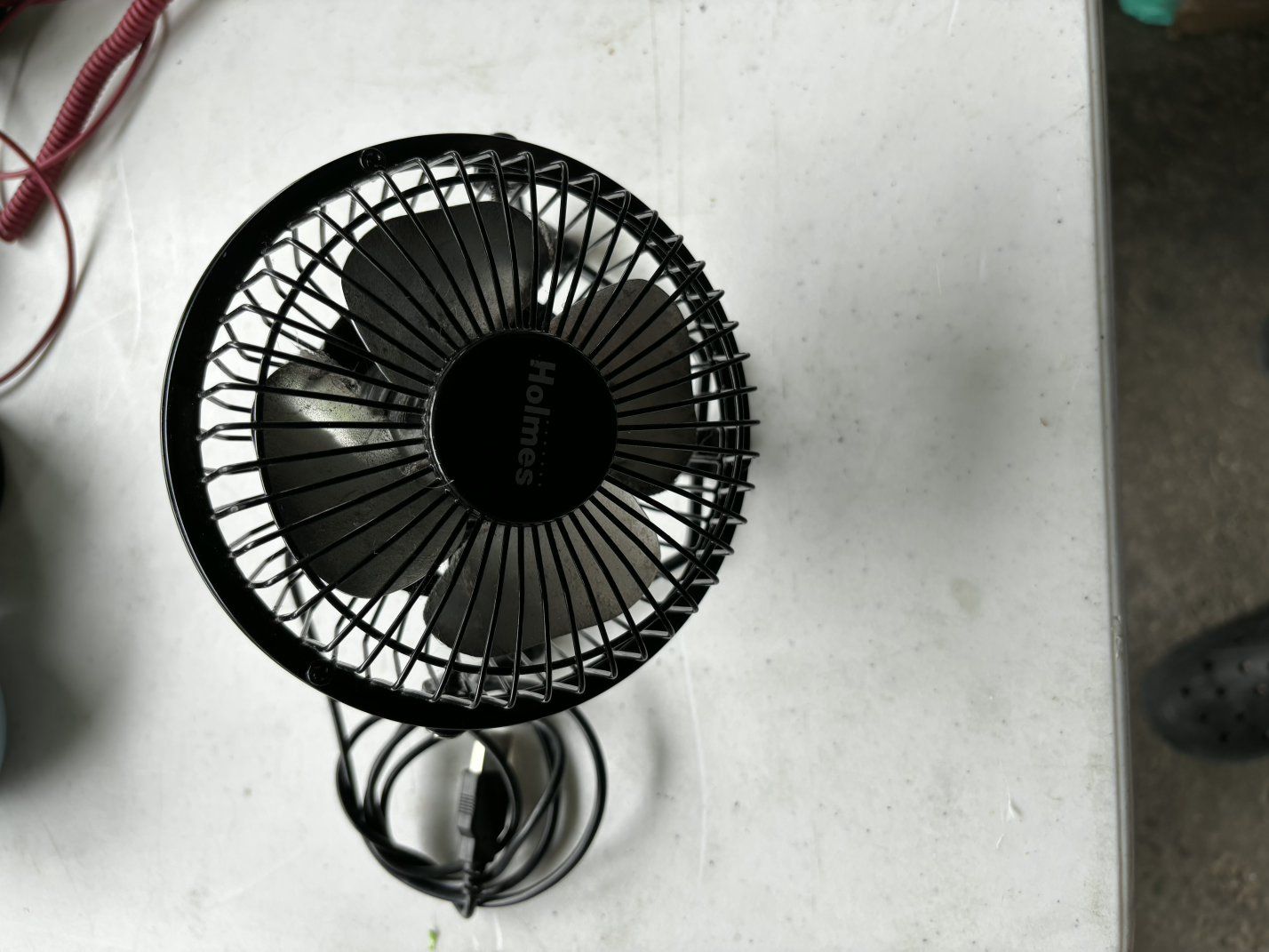 Holmes Black Mini USB Desk Fan