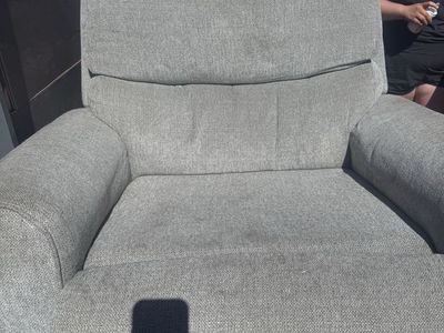 Gray Fabric Recliner Chair - Comfortable Seating Solution