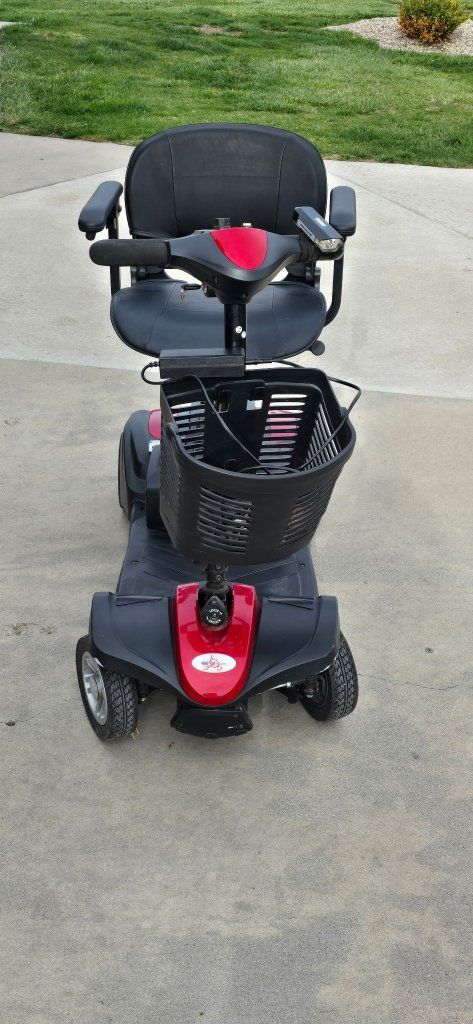 EV Rider Mini Rider Lite Mobility Scooter - Black/Red