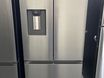 30’ Wide Stainless Steel French Door Refrigerator with Water Dispenser