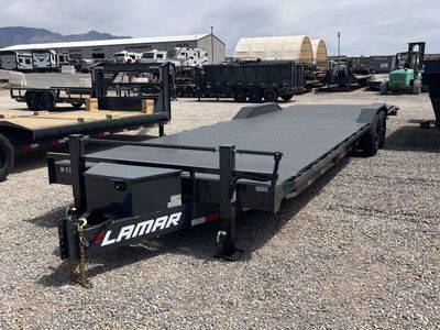 7x32 Lamar H8 Equipment Trailer - 14K GVWR - Full Steel Floor, Wide Body w/ Drive Over Fenders