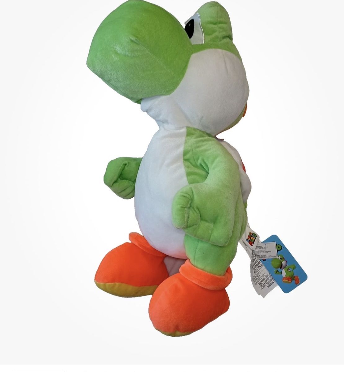 New Nintendo Super Mario 20" Inch Yoshi Plush Pillow Soft Toy with Shell Pocket