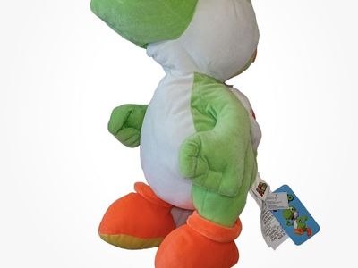 New Nintendo Super Mario 20" Inch Yoshi Plush Pillow Soft Toy with Shell Pocket