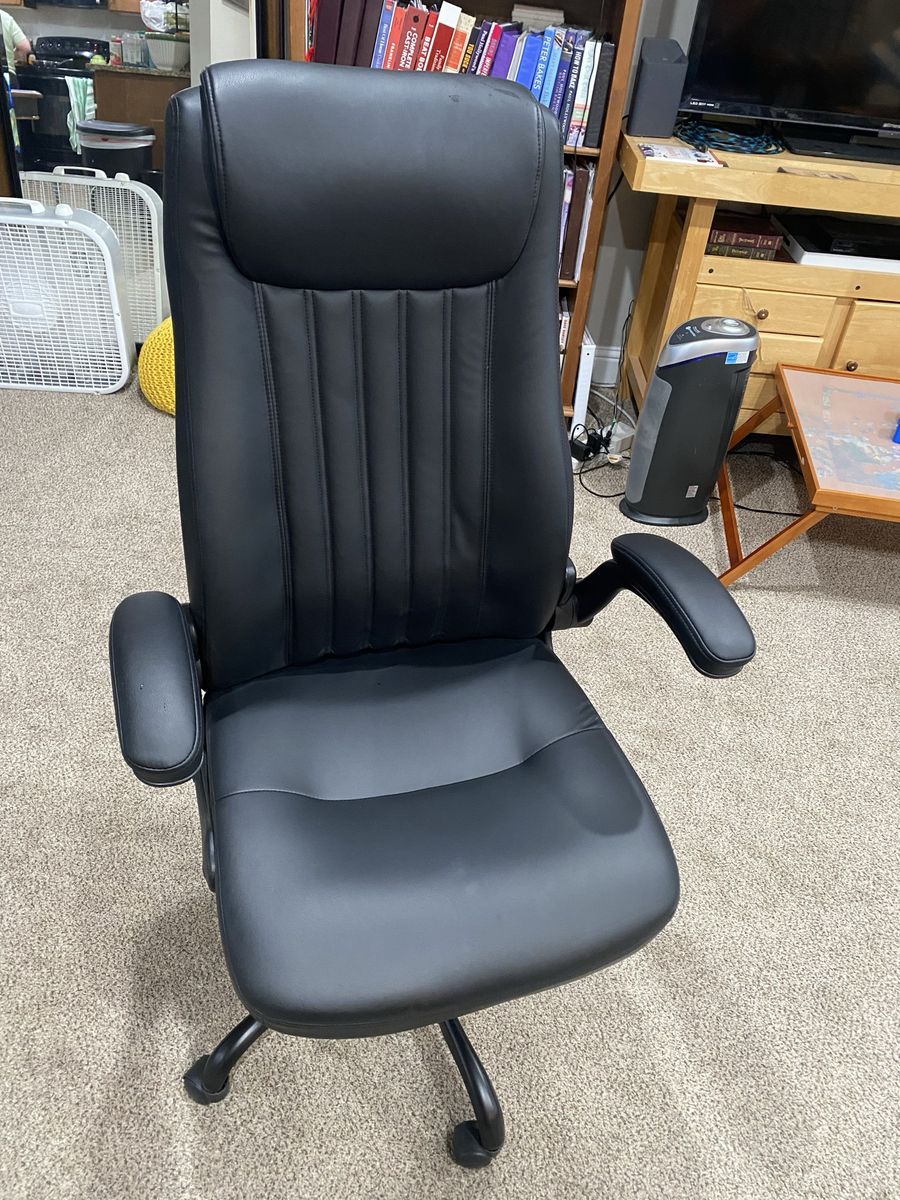 Executive Chair Computer Office Chair, High Back Ergonomic Desk Chair with Adjustable Flip-up Armrests