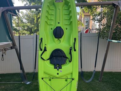 Lifetime Tahoma 100 Sit-On-Top Kayak - Lime Green, Adjustable Seat