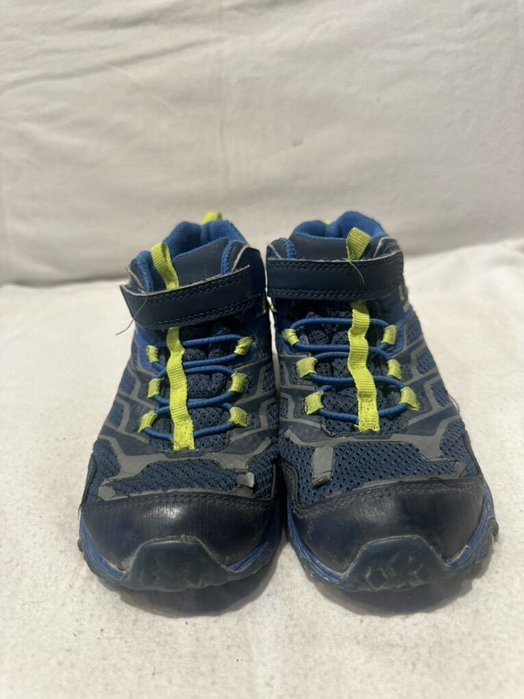 Merrell Toddler, 13 Blue Wtrprf Mid Hiking Boots