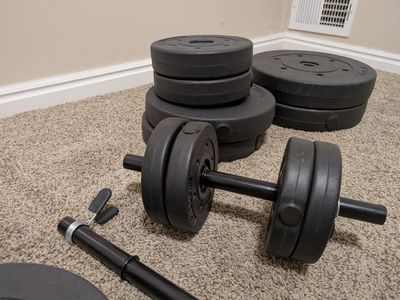Gold's gym plate set