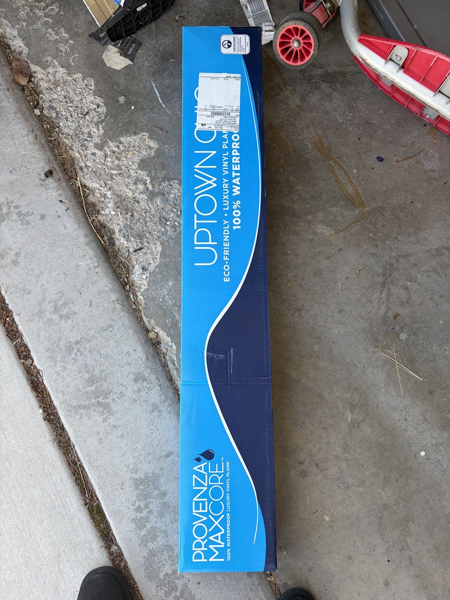 Box of Vinyl Flooring Planks