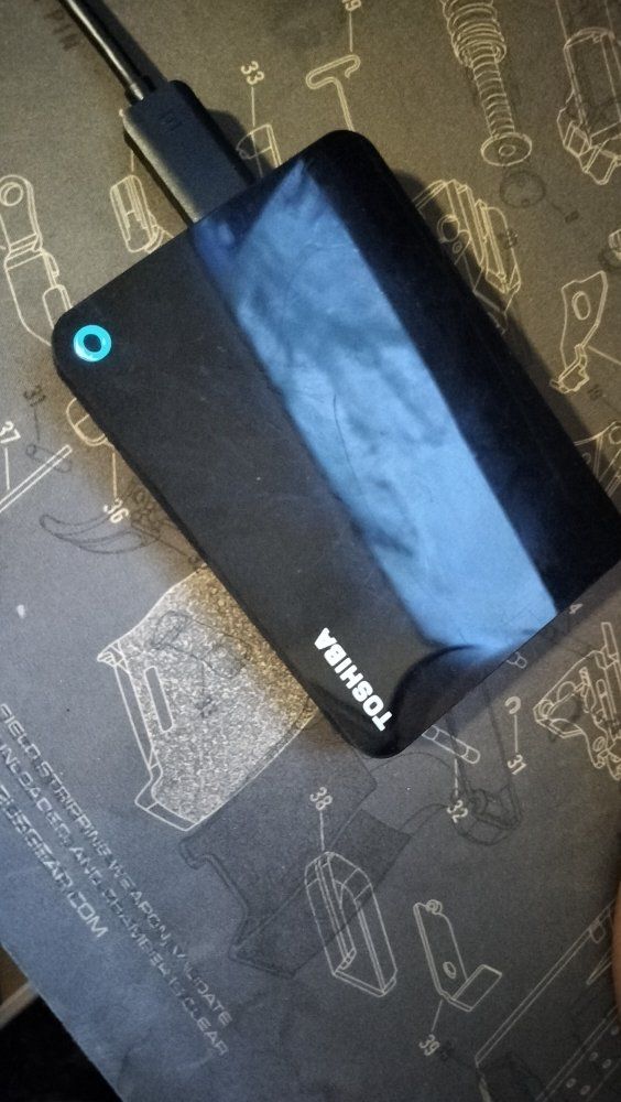 2TB HDD external with cable Toshiba