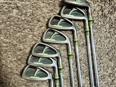 Top flight Tour 4-PW irons - custom ferrules and grips.