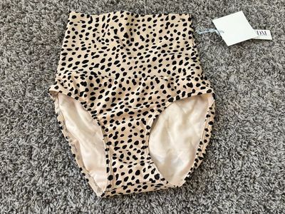 Banded Midrise Bottom - Black Leopard - Size XS