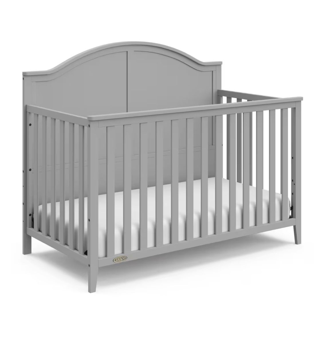 Graco 5-in-1 Convertible Crib & Toddler Bed with Mattress - Gray