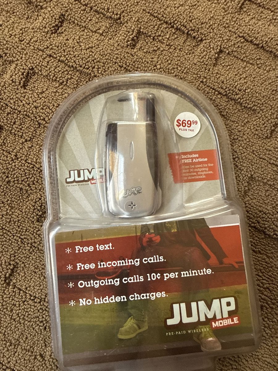 JUMP Mobile Pre-Paid Wireless Basic Cell Phone - New in Package