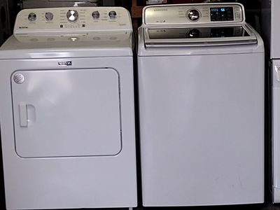 Samsung Washer and Maytag Electric Steam Dryer