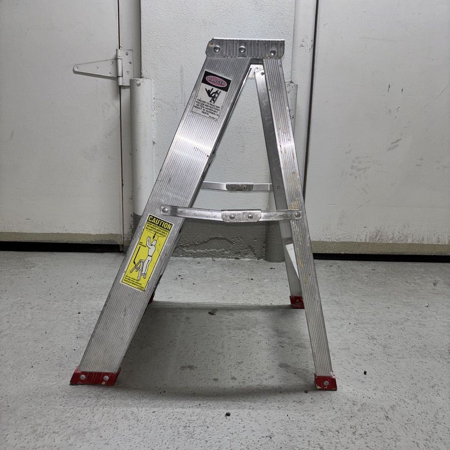 Pair of Werner 373 3-Foot Aluminum Step Ladders