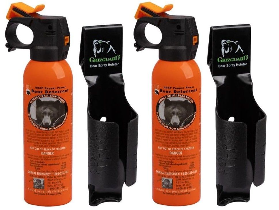 2 Bear Spray Cans with Holsters – Like New