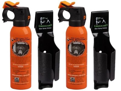 2 Bear Spray Cans with Holsters – Like New
