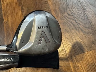 TaylorMade V Steel 3 Wood 15 Degree Golf Club with Headcover