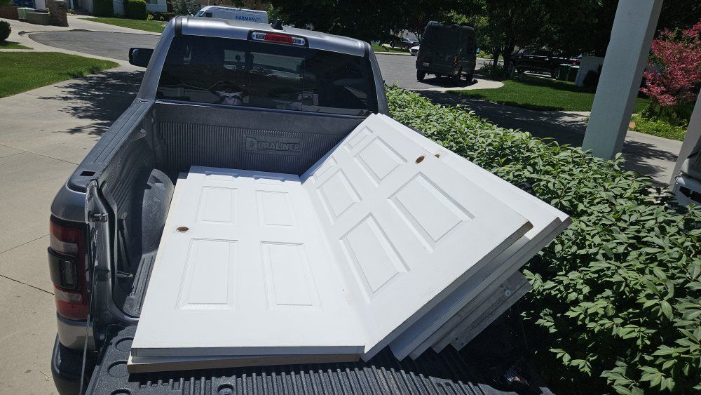Five White 6 Panel Doors.