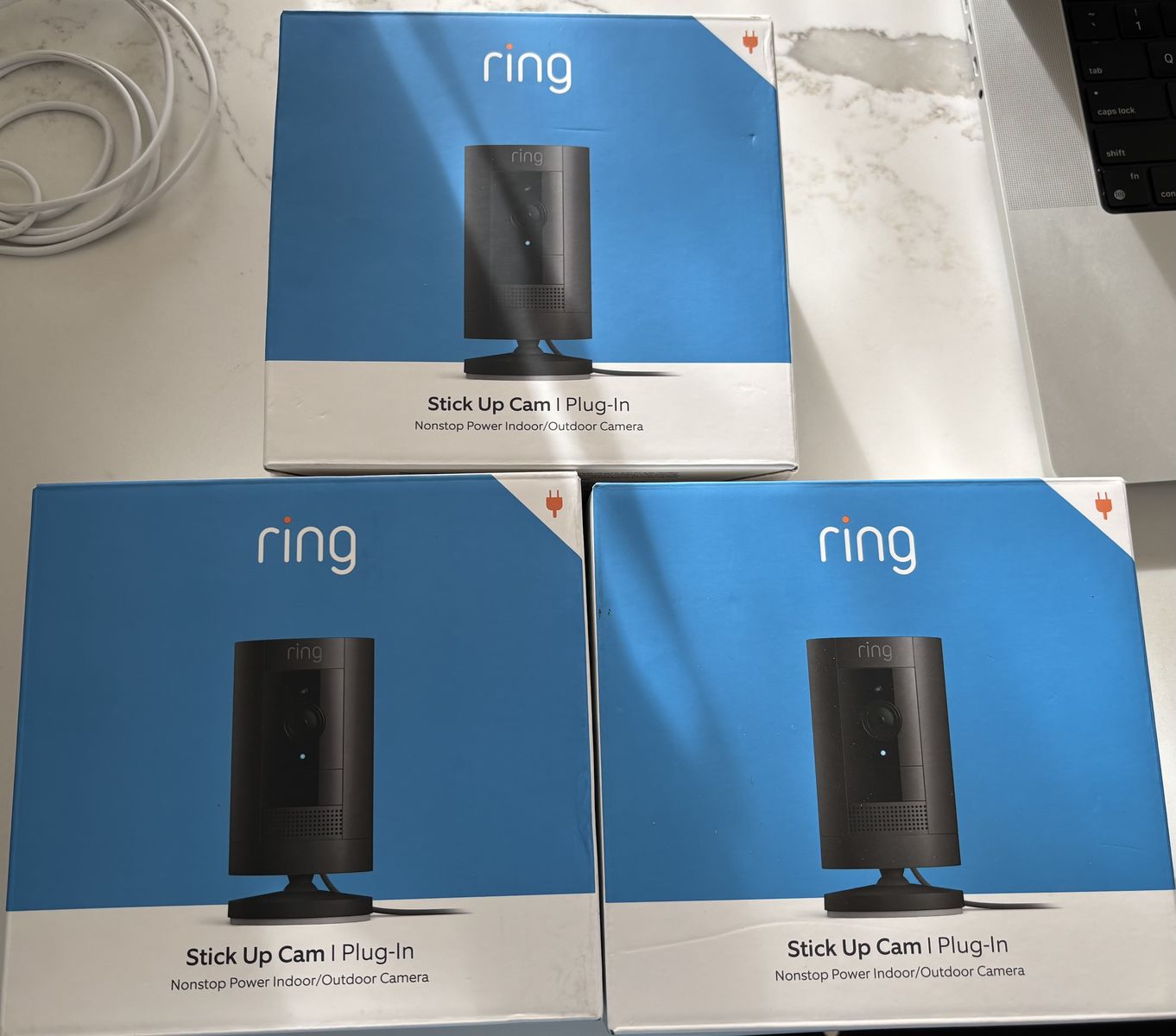 Ring stick up plug-in cameras