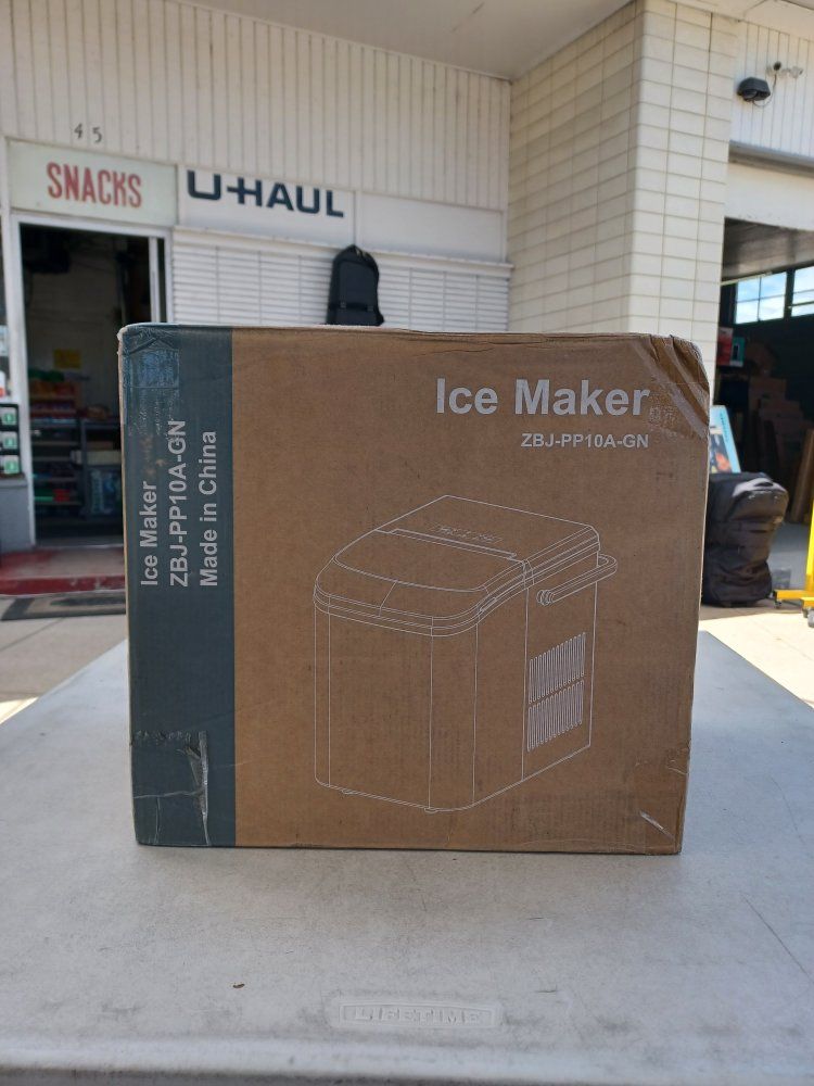 Ice Maker ZBJ-PP10A-GN Portable Countertop Ice Machine