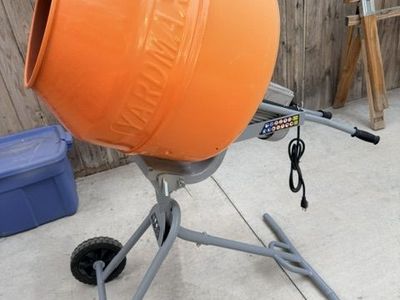 YARDMAX Model YM0I46 5.0 Cu.ft. Electric Concrete Mixer