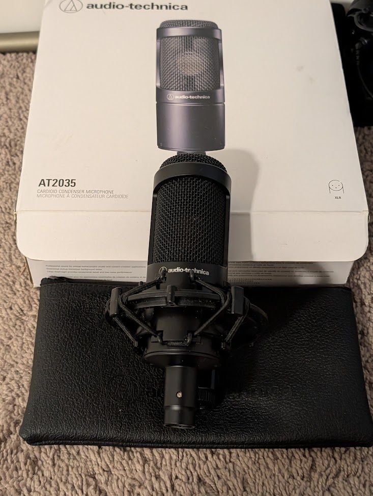 Audio-Technica AT2035 Large Diaphragm Cardioid Condenser Microphone