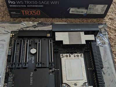 ASUS Pro WS TRX50-SAGE WIFI Workstation Motherboard & AMD Threadripper 7960X Processor (5.3 GHz, 24 Cores)