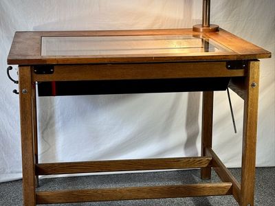 O.A.K. (One of A Kind) Refurbished Antique Drafting Table.