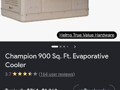 Champion Window Swamp Cooler - Digital Front $200