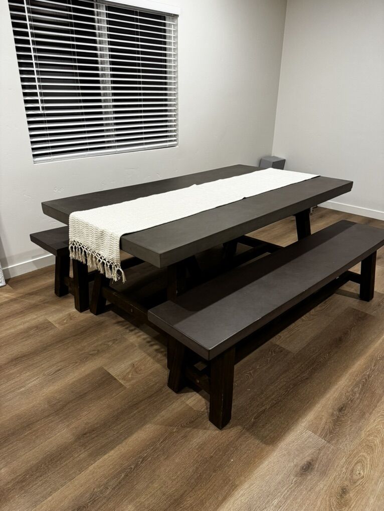 Dining Table And Benches