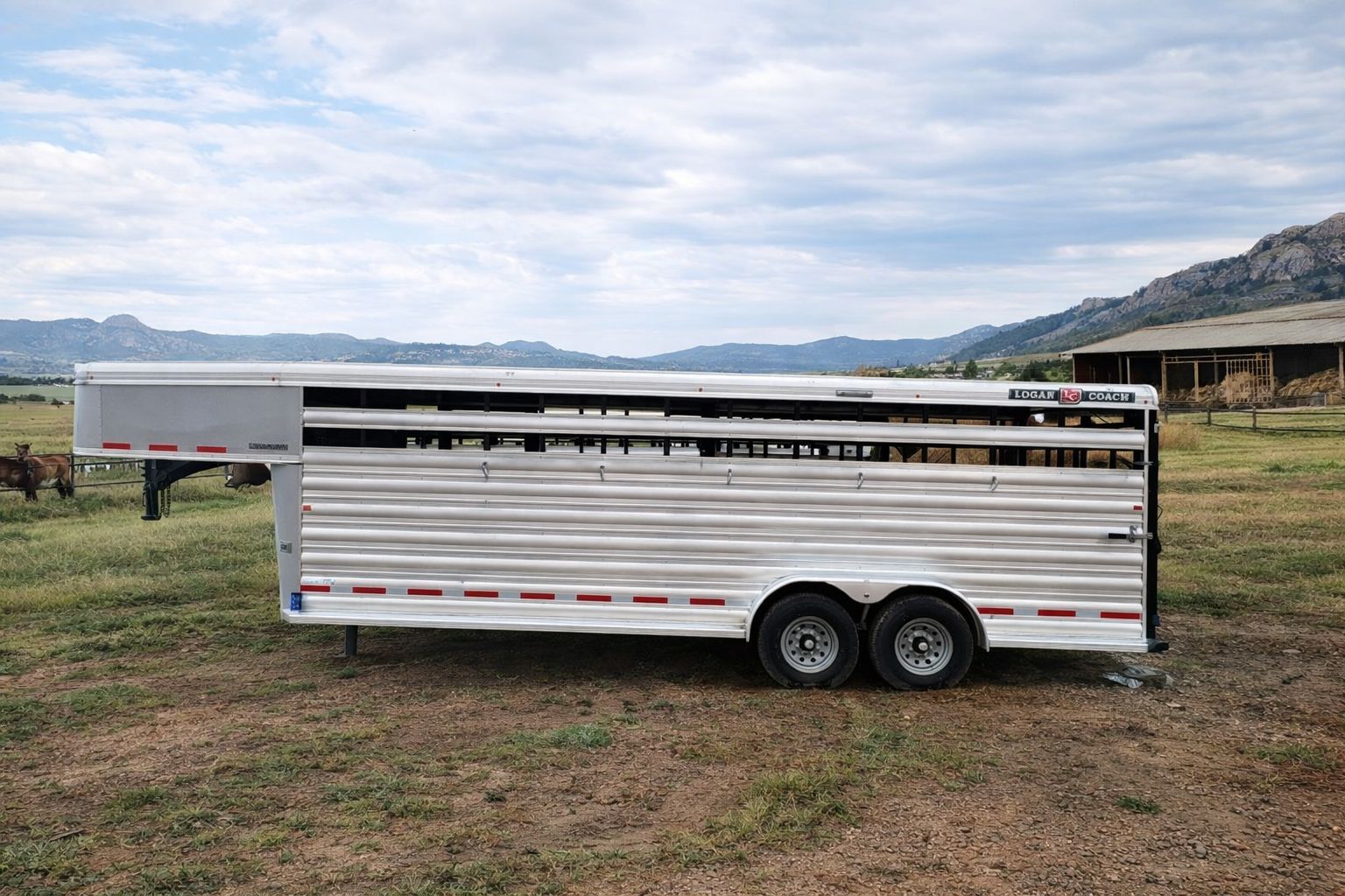 2024 Logan Coach 22' Cattleman Stock Trailer
