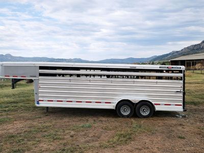 2024 Logan Coach 22' Cattleman Stock Trailer