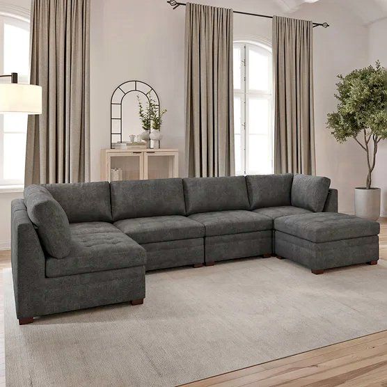 THOMASVILLE TISDALE SECTIONAL + STORAGE OTTOMAN