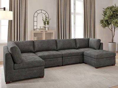 THOMASVILLE TISDALE SECTIONAL + STORAGE OTTOMAN