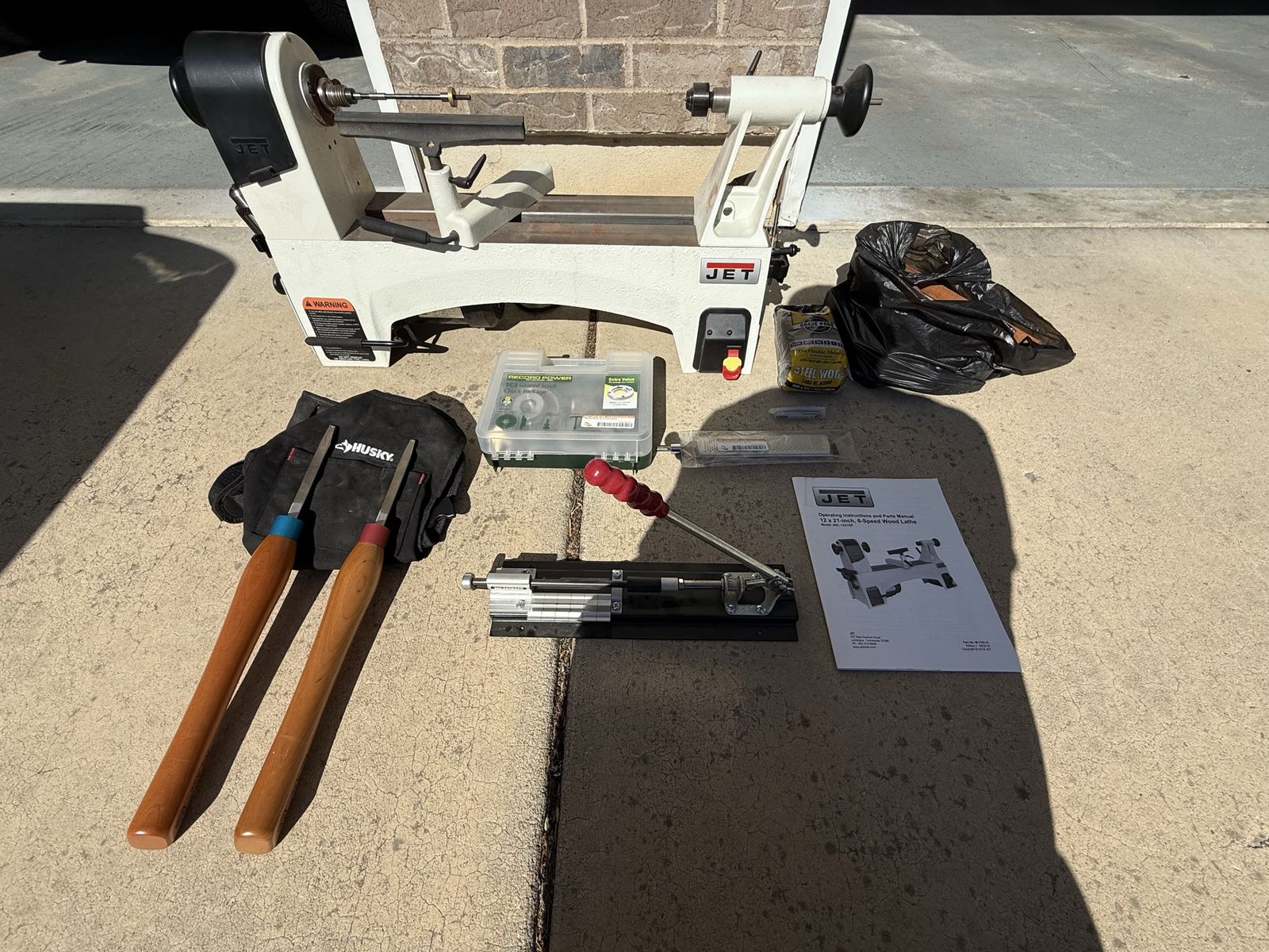 JET JWL-1221SP Wood Lathe + Various Pen Turning Supplies/Tools