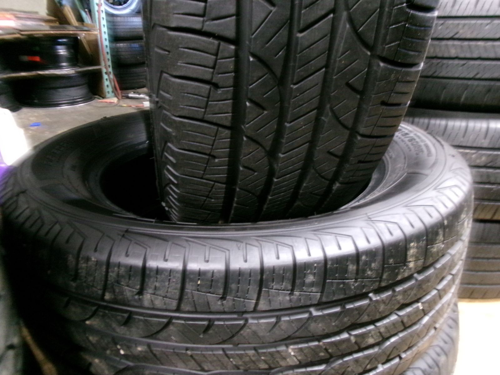215/60R16 KELLY EDGE A/S PAIR OF TWO USED TIRES