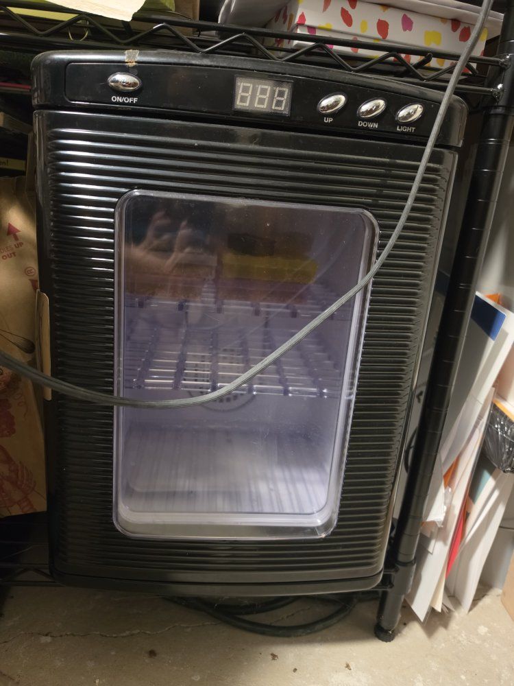 Reptile egg Incubator - Black Mini Fridge