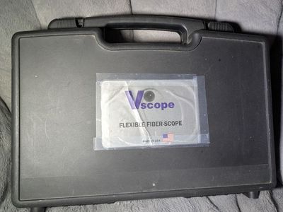 Alpha Aviation Inc. VScope Flexible Fiber Scope W/ two attachments and original purchasing documents | VERY HQ