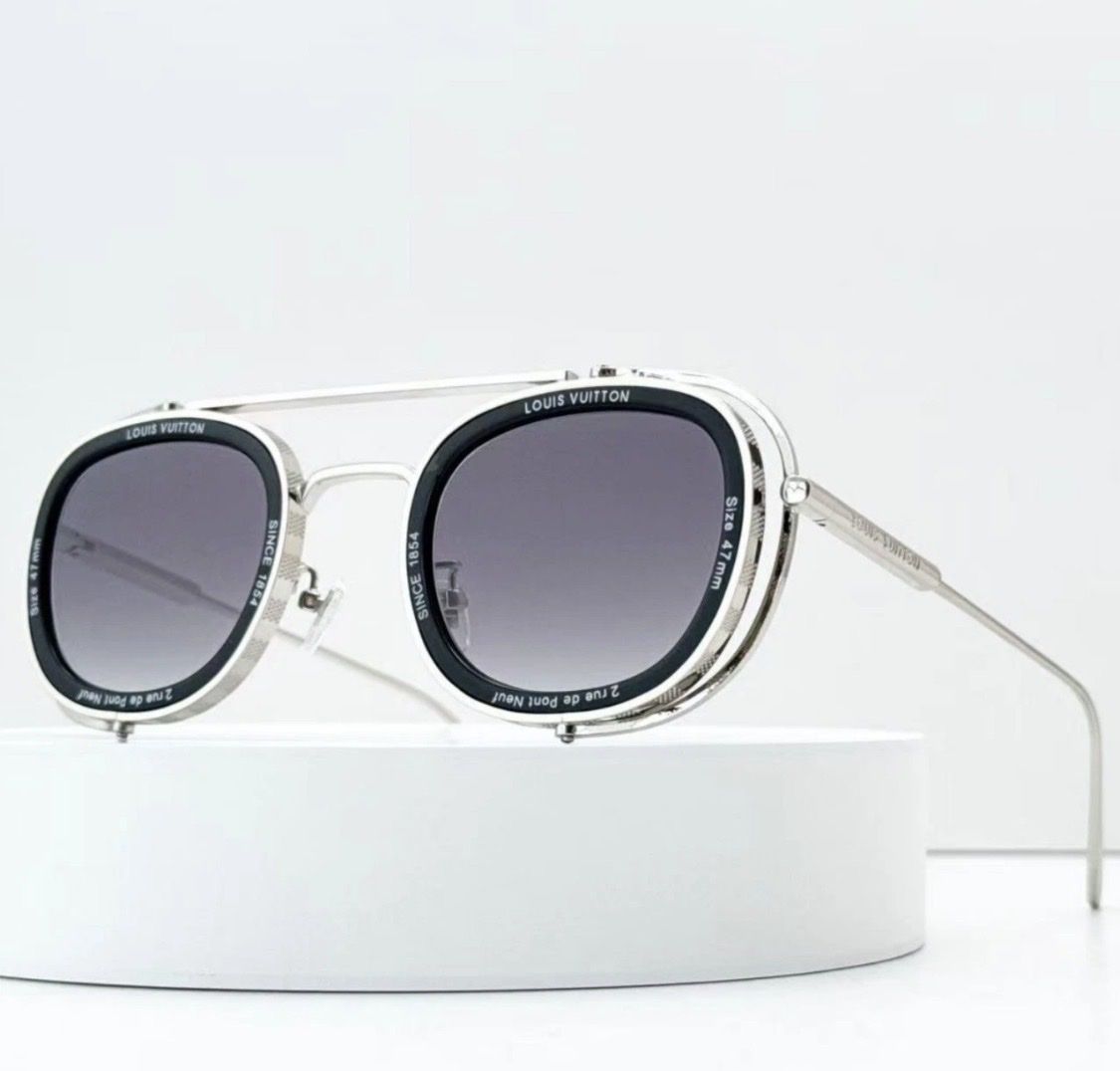 Louis Vuitton Z2213U Super Vision Pilot Sunglasses Silver Titanium