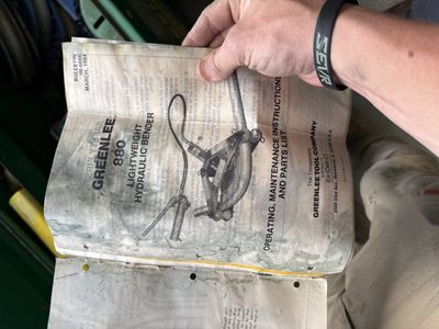 Greenlee hydraulic bender