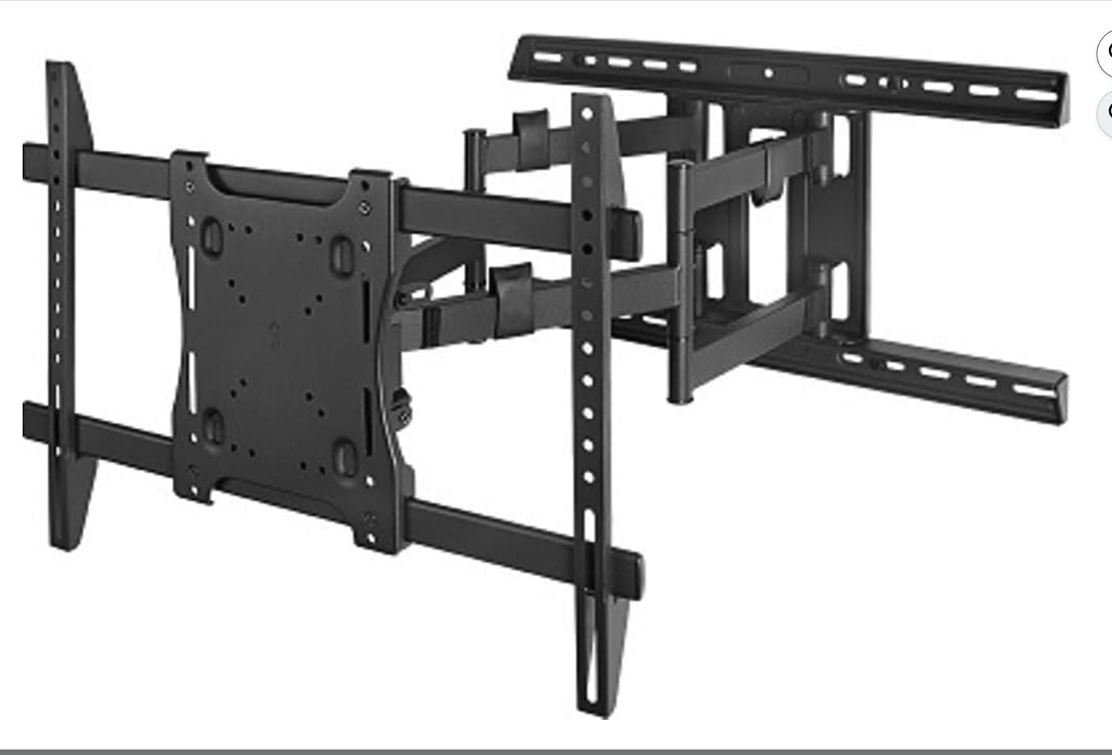 New Large Dual Arm Articulating Mount 40-80" Displays, 150 lbs Capacity,