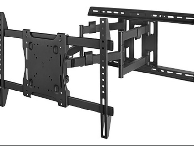 New Large Dual Arm Articulating Mount 40-80" Displays, 150 lbs Capacity,