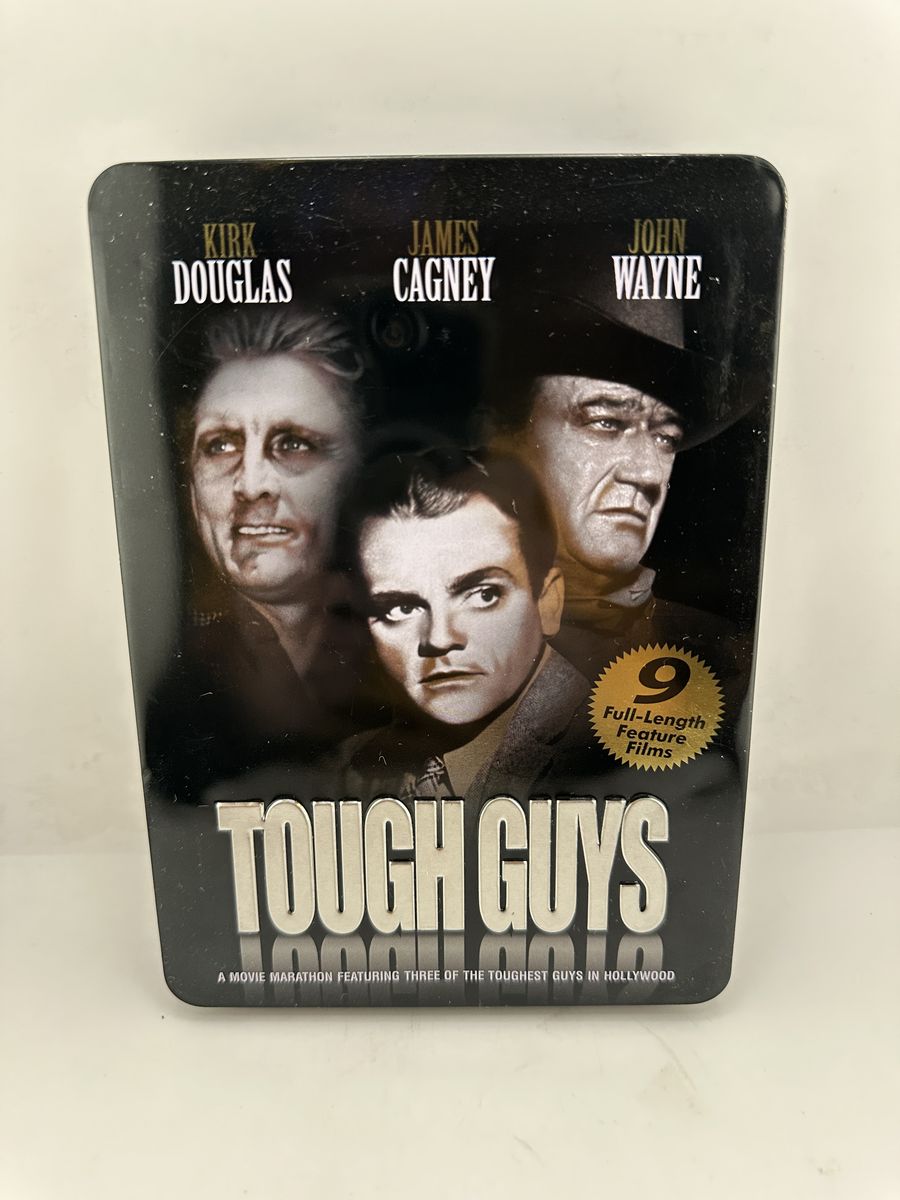 Tough Guys 3 DVD Tin Set 9 Movies Kirk Douglas Cagney John Wayne Booklet