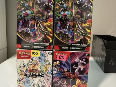 Pokemon booster bundles, pitch black, prismatic, destined rivals