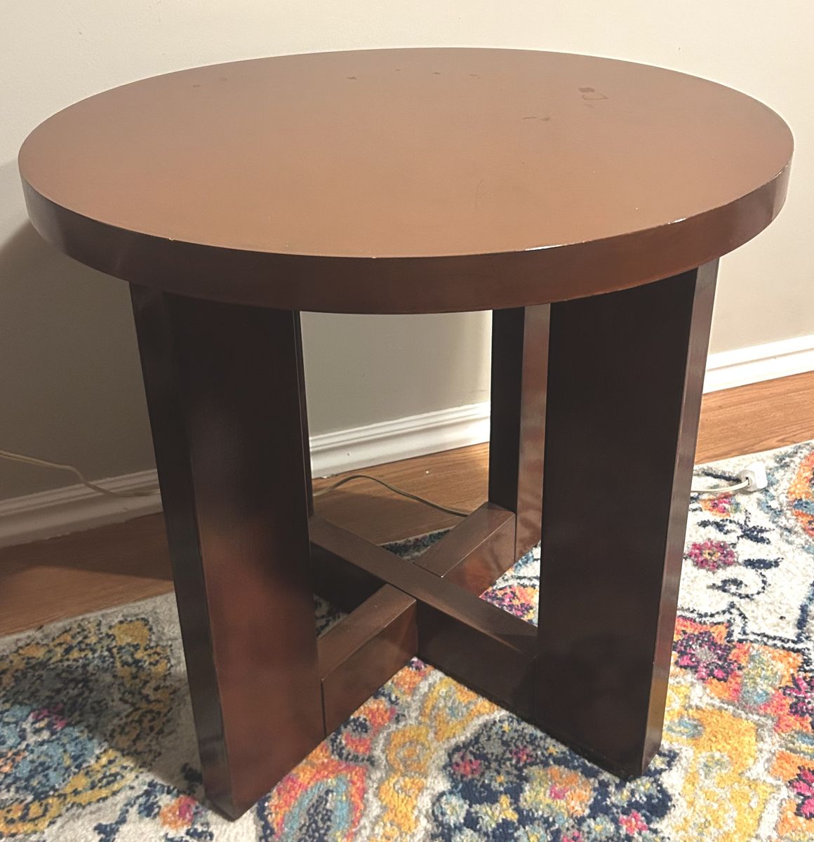 Round Wooden Sturdy Table
